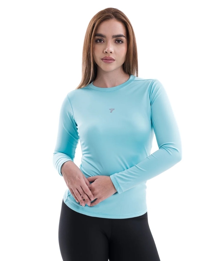 BUZO COMPRESION DAMA VERDE MENTA