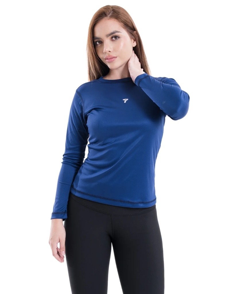 BUZO COMPRESION DAMA AZUL TURKI