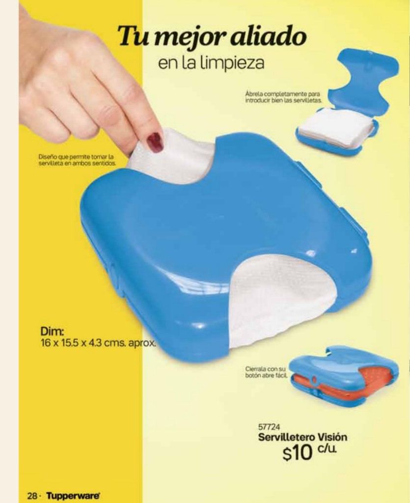 Servilletero Visión Azul