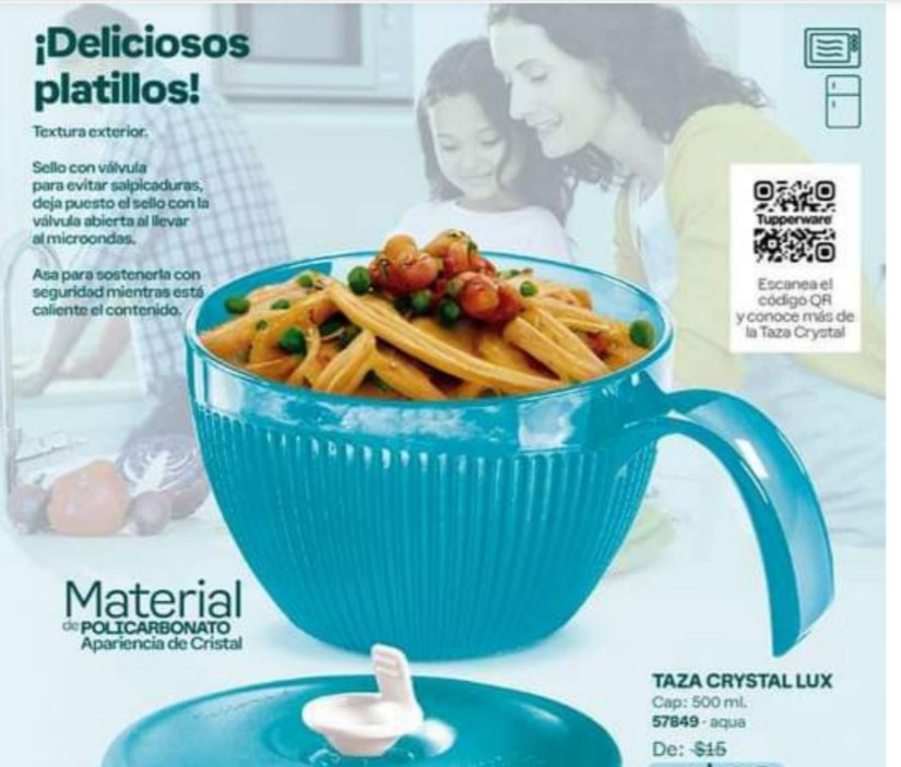 Taza Cristal Lux Turquesa