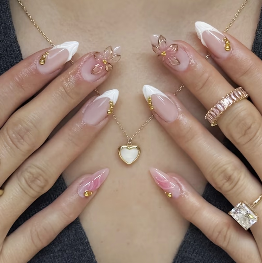 24 Uñas postizas blanco G.