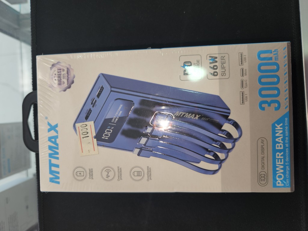 MTMAX bateria portatil 30000mAh