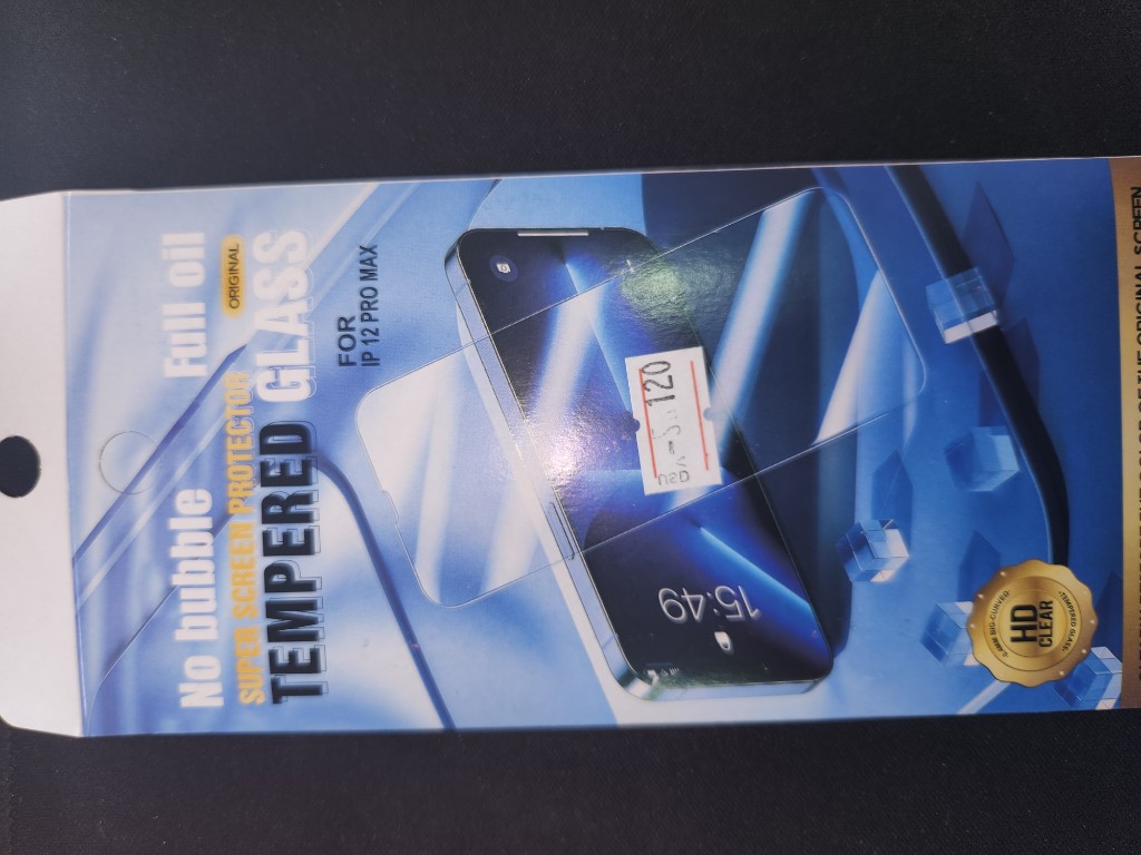 Vidrio templado iPhone 12 Pro Max