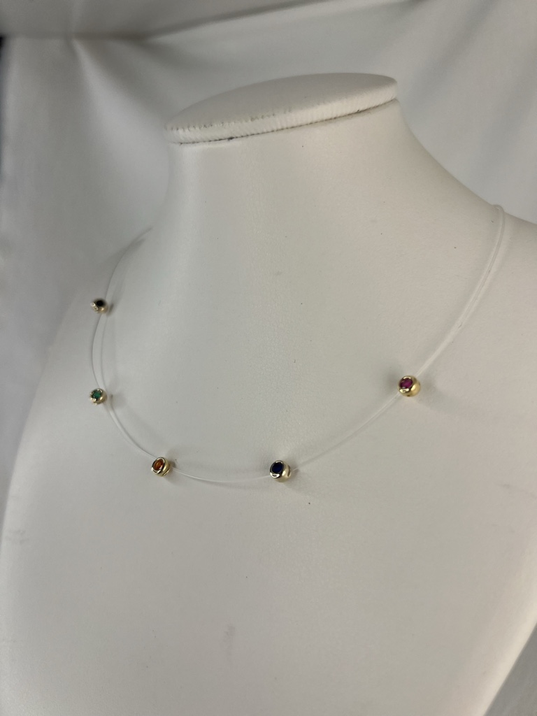 Choker Transparente Multicolor Sonia