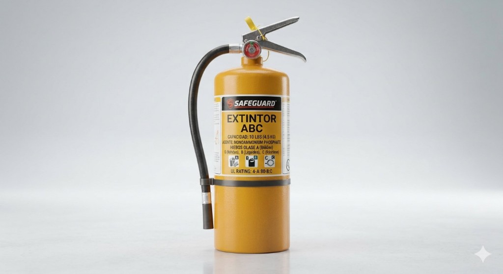 Venta extintor 10 libras ABC multipropósito para toda clase de incendios