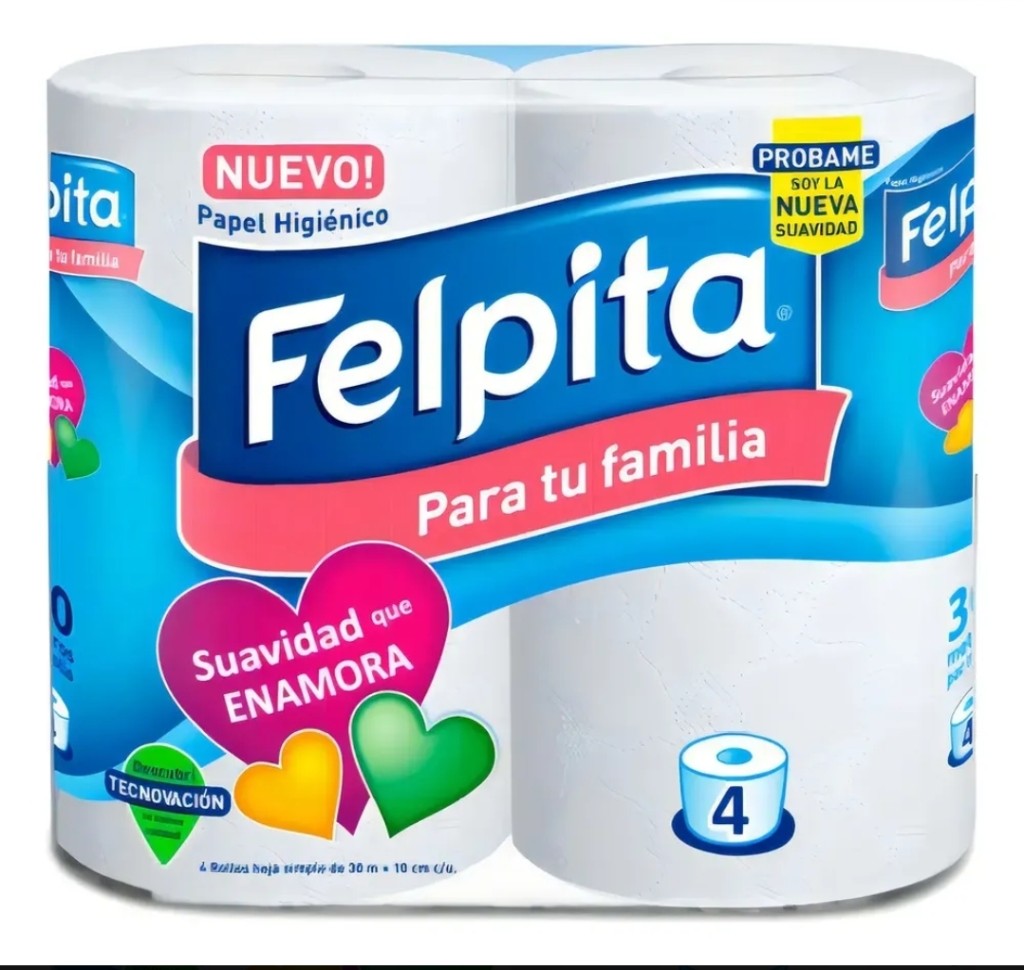 Felpita Papel Higienico 4x30 Hoja simple