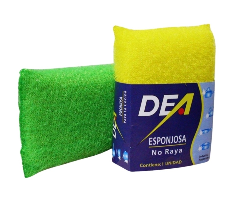 DEA esponja verde/amarilla