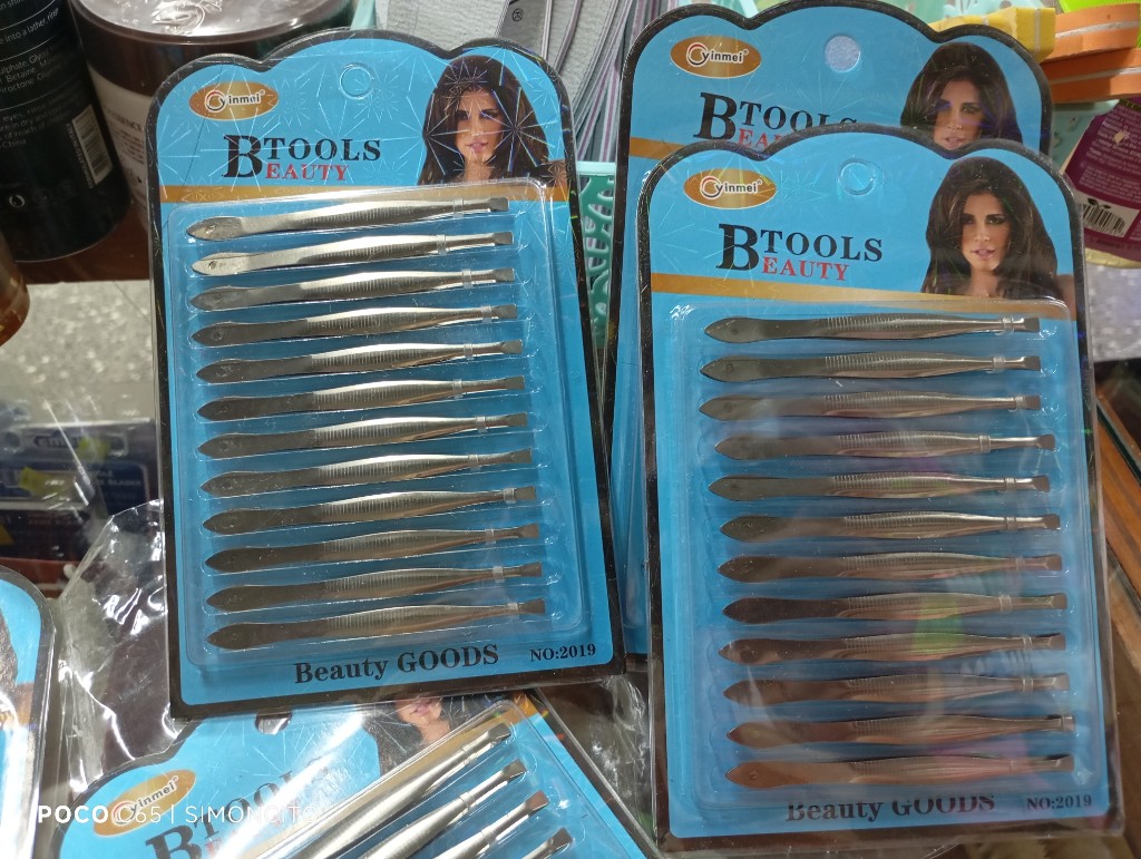 BEUTY pinzas para cejas metalicas