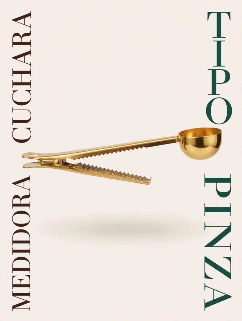 Cuchara medidora tipo pinza