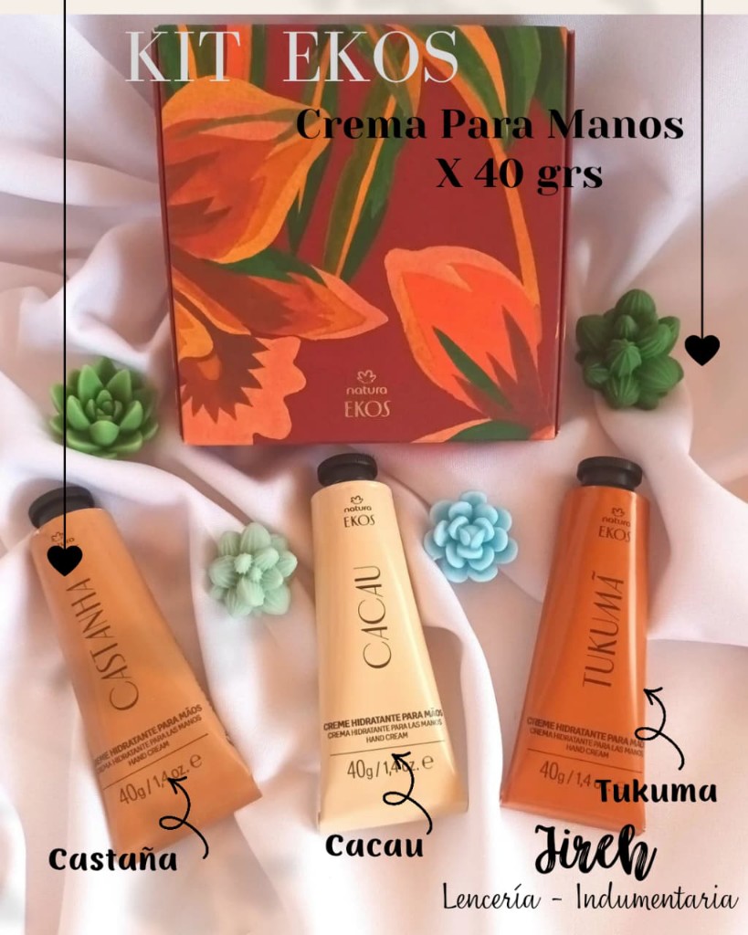 Kit Ekos Manos x 4 unid de 40grs c/u