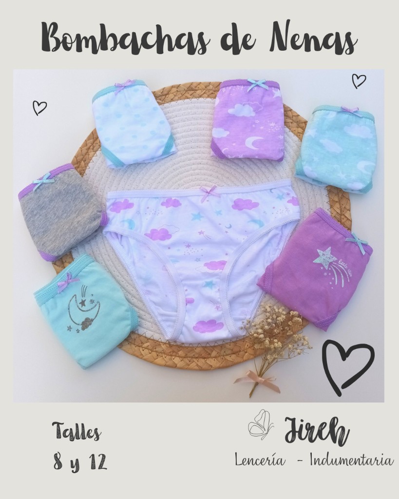 Bombachas De Nenas Talle 8 Estampas Surtidas