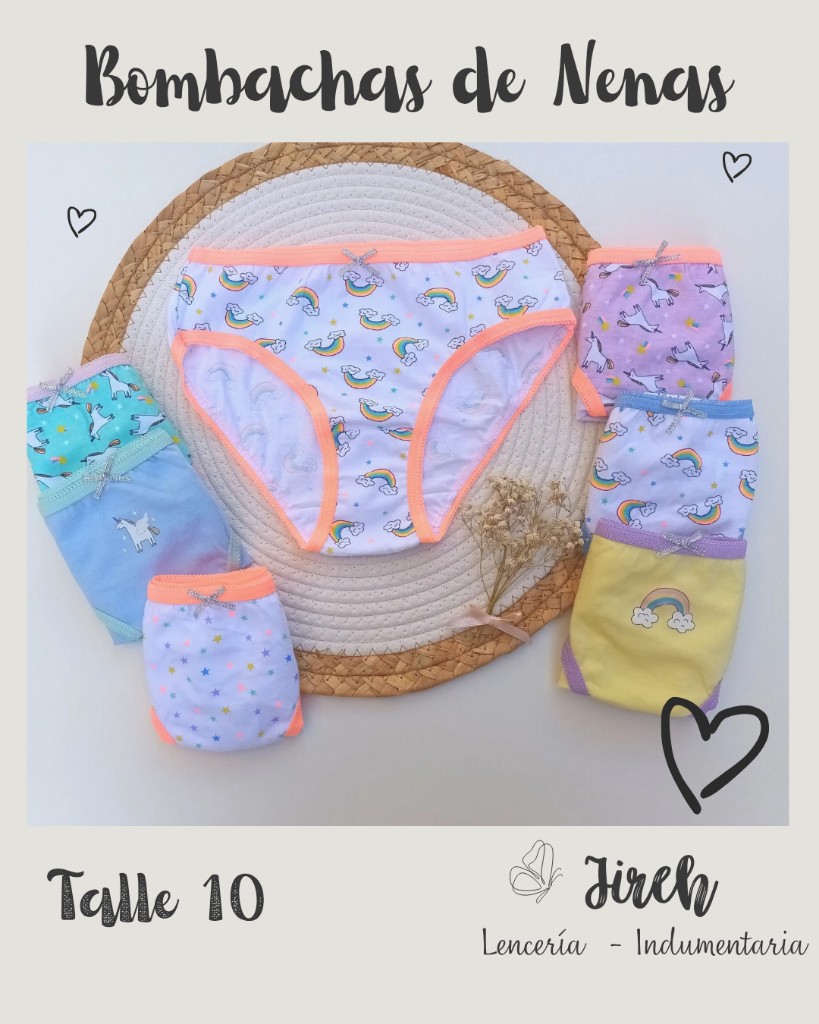 Bombachas De Nenas Talle 10 Estampas Surtidas