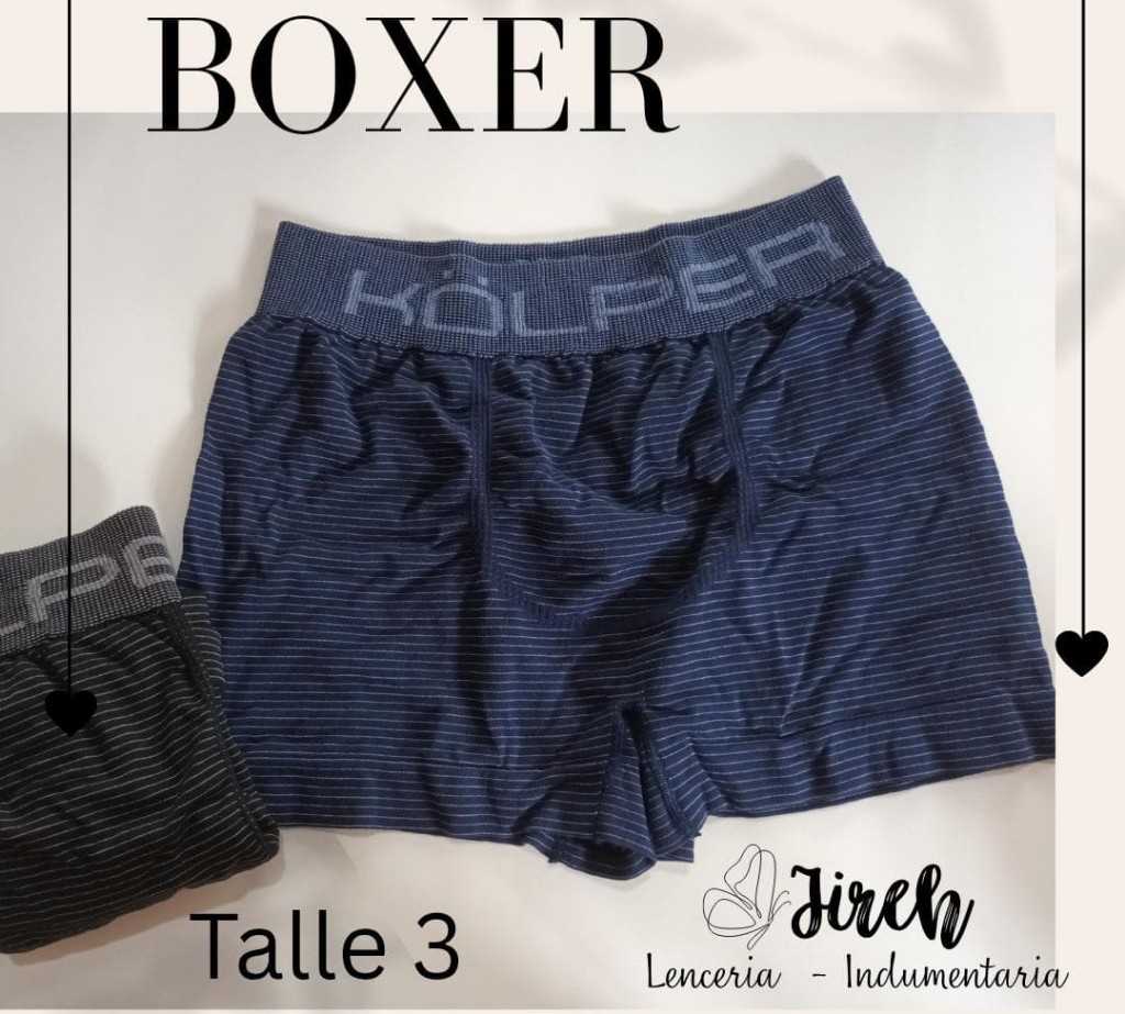 Boxer Kolper Talle 3 Colores Surtidos