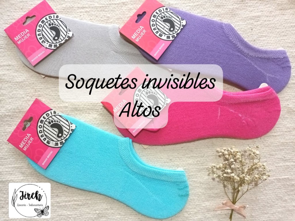 Soquetes Mujer Invisibles Altos