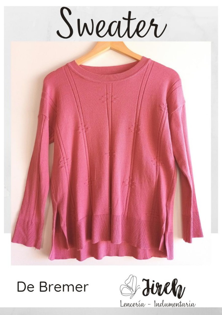 Sweater Bremer art 1321 Color Rosa Viejo
