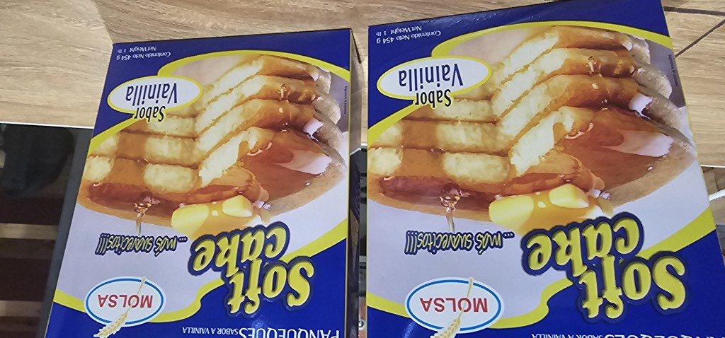 Pan Cake vainilla caja de 454g azul