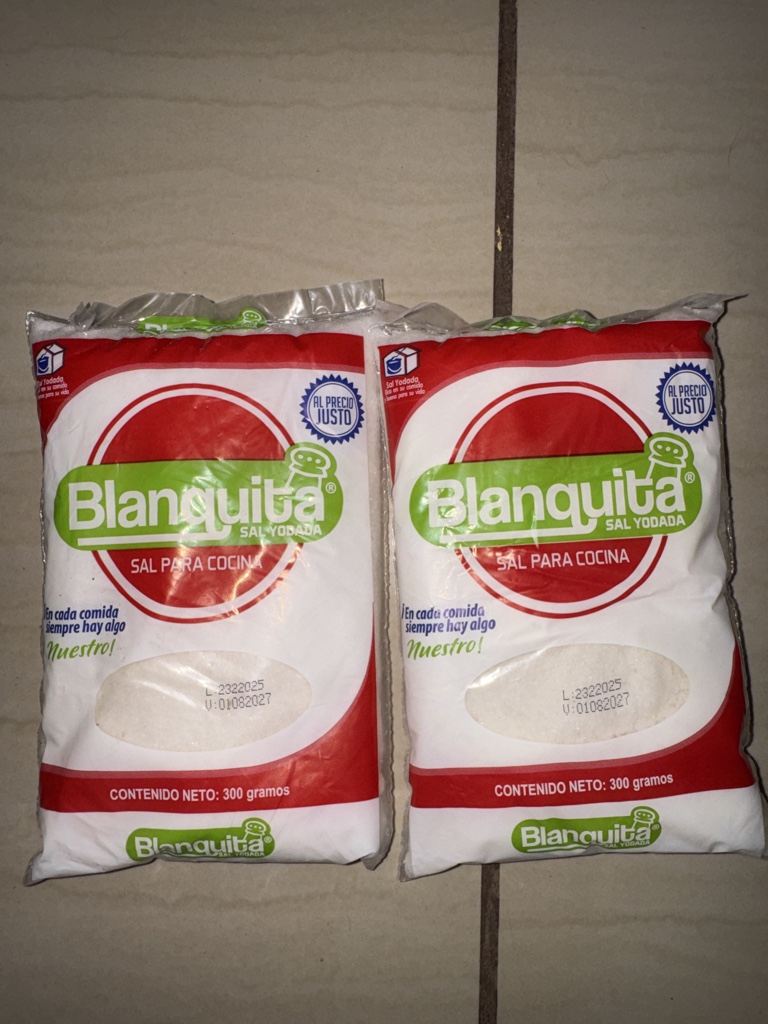 Blanquita sal yodada refinada 300g (fardo de 25lbs)