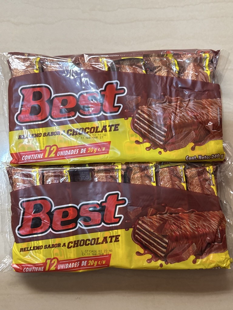 Galleta Best chocolate 12 unid