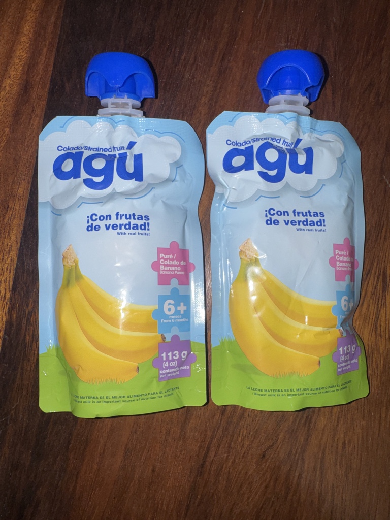 Agu puré banano 113g und