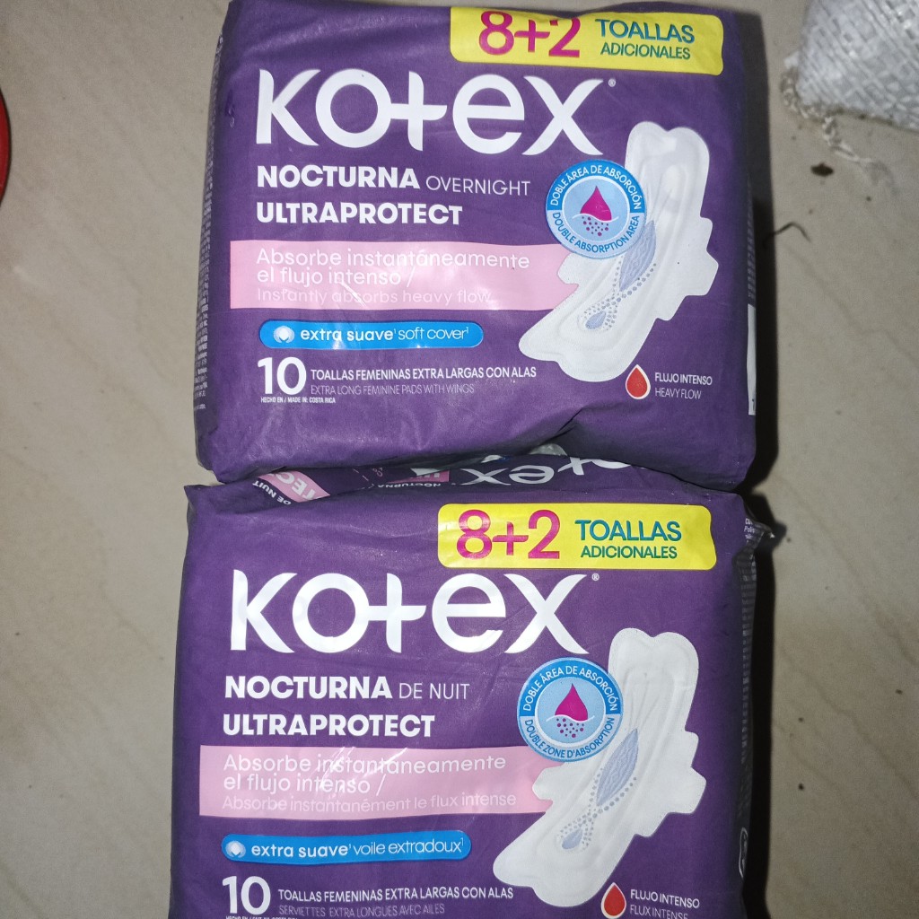 Kotex nocturna ultraprotección 10 und