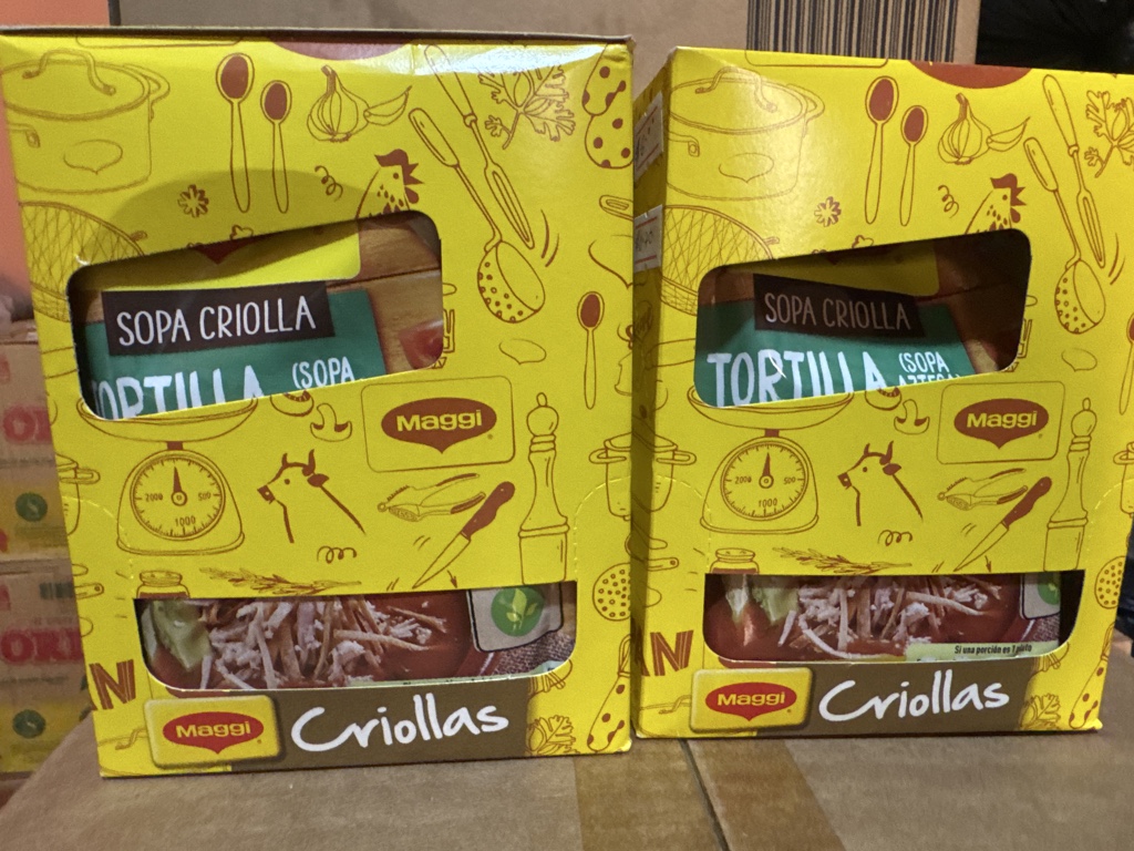 Maggi sopa criolla tortillas