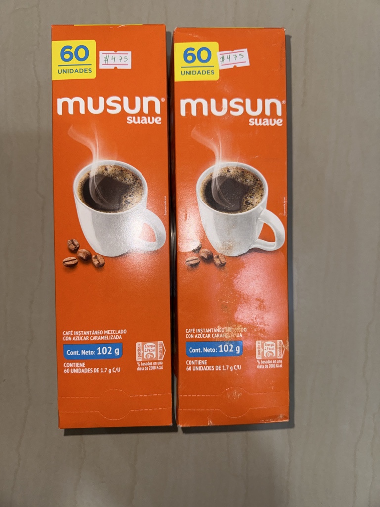 Café musun suave instantáneo 60 unidades