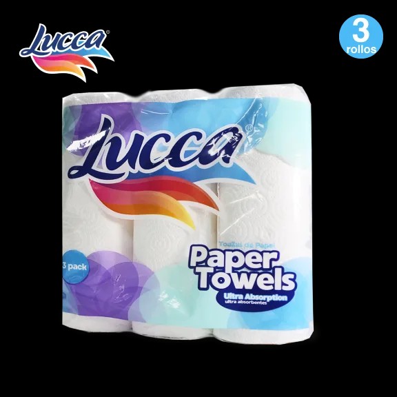 papel toalla lucca 3 rollos