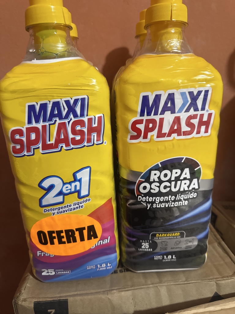 Maxi Splash detergente liquido 1.8L Dúo