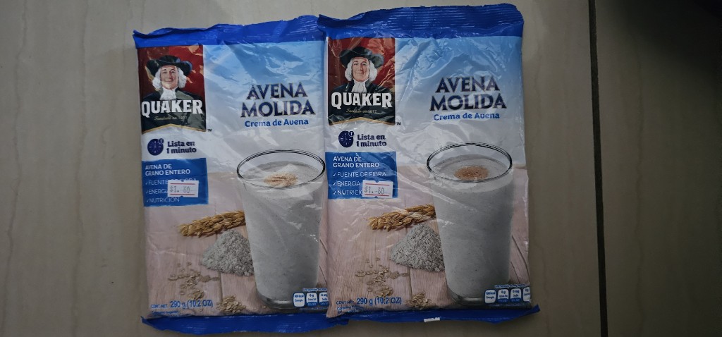 Avena molida 20g bolsa 290g