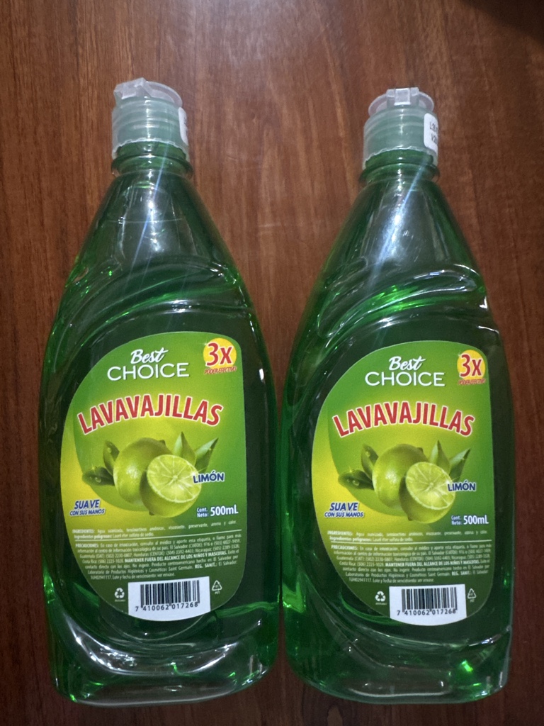 Lavavajillas, limón (und)