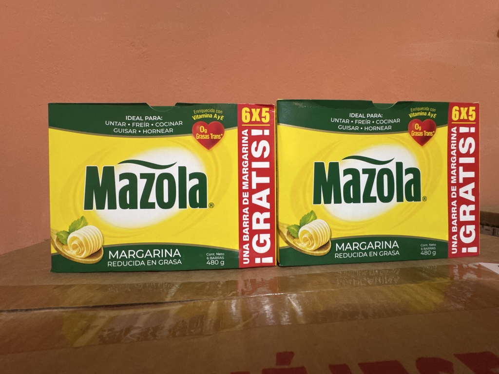 Margarina, Mazzola (caja de 480g)