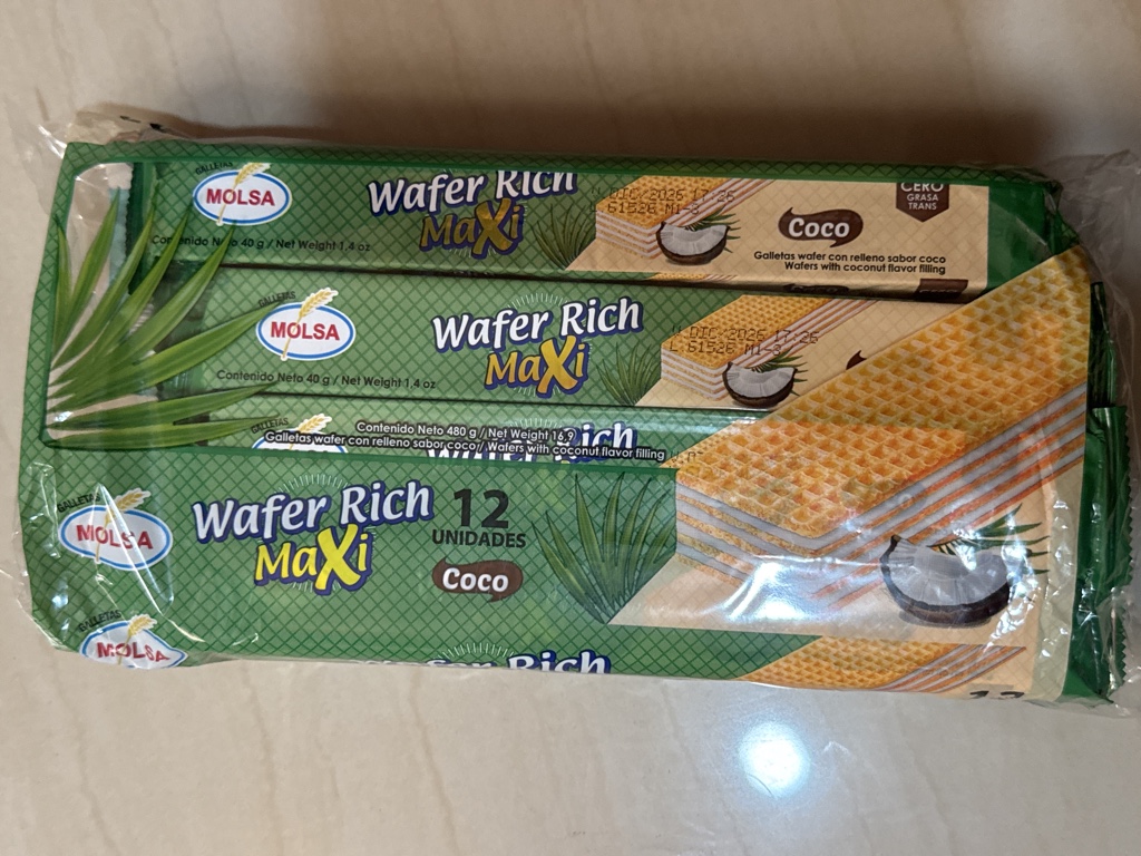 Galleta MOLSA Wafer Rich Maxi coco/fresa