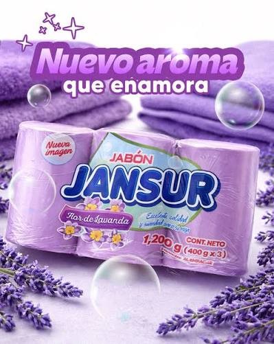 Jansur jabón de lavandería morado fardo