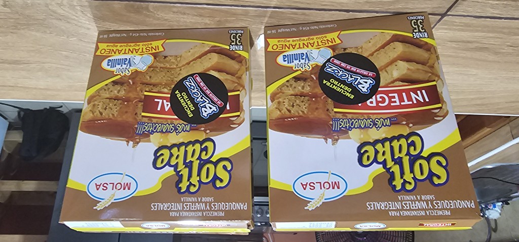 Pan Cake Integral Vainilla sabor a vainilla caja de 454g