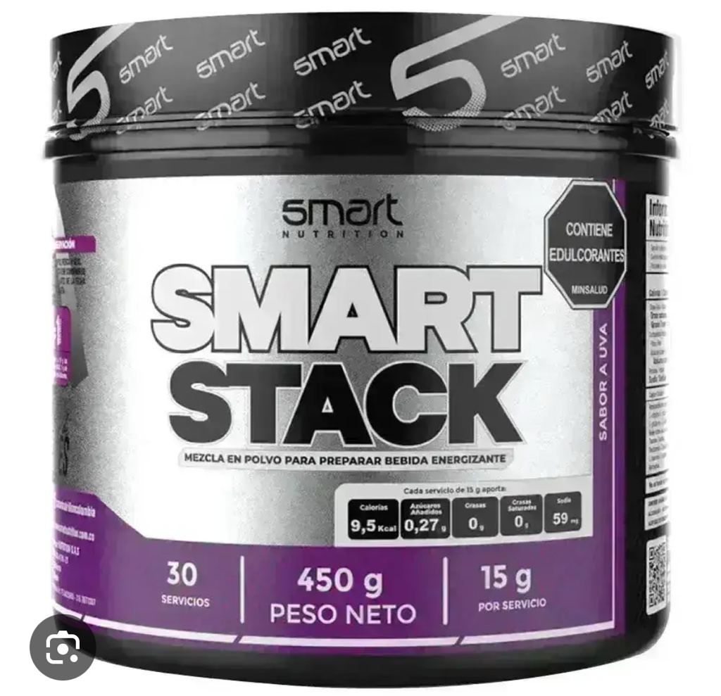 Smart Stack aminoácidos cadena ramificada/ BCAA 30 Servicos 15 Gr