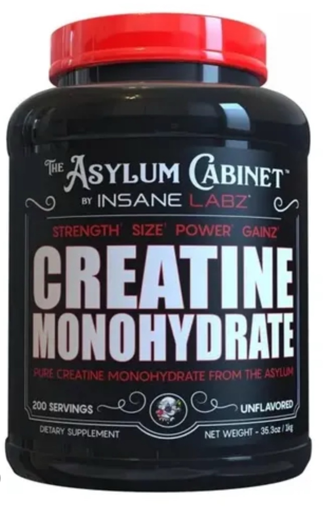Creatina Monohidratada Insane labz 200 Servicos 1 Kilo