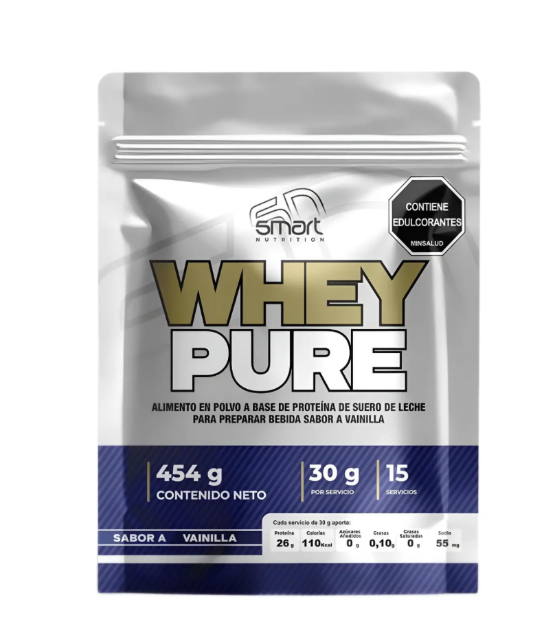 PROTEÍNA WHEY PURÉ 1lb 15 Servicos