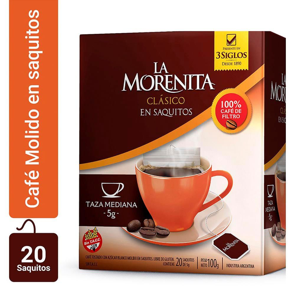 CAFÉ SAQ LA MORENITA X 10 SAQ