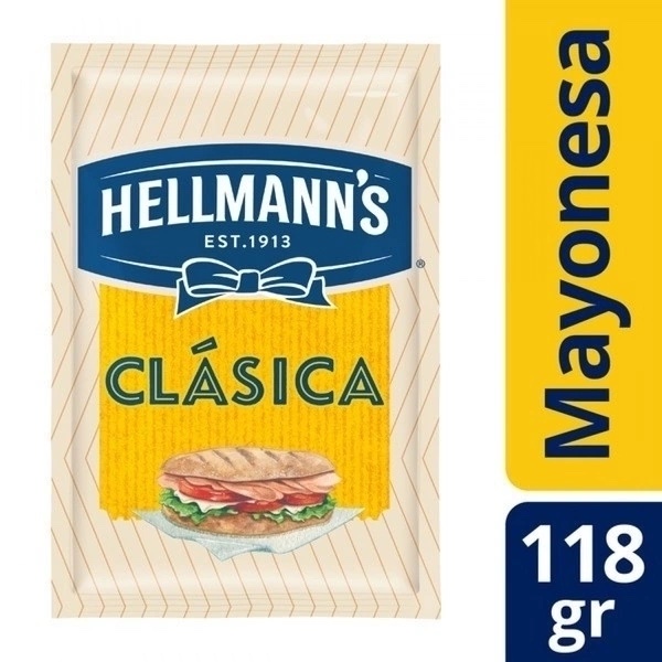 Mayonesa hellmans x 118 gr x 20 uni