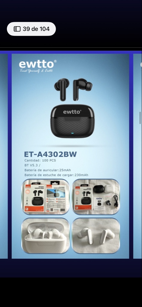 ewtto audifonos A4302B