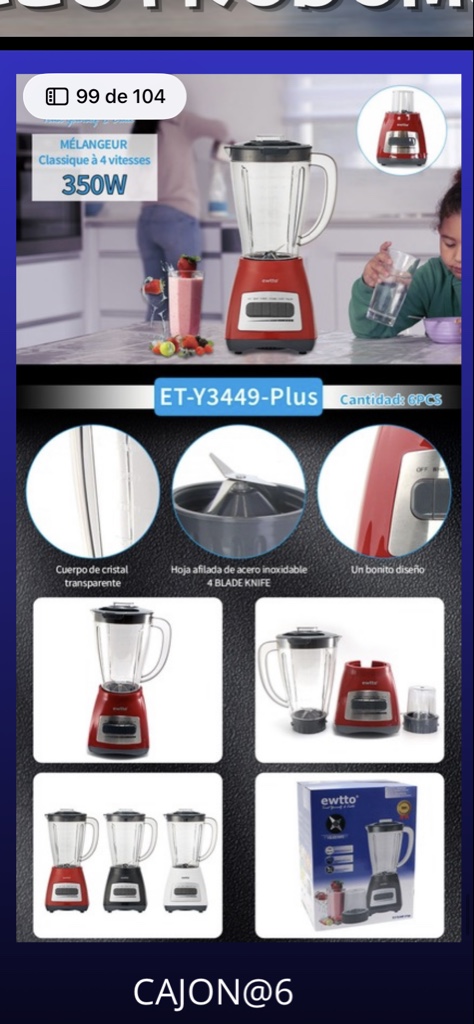 licuadora roja 350W