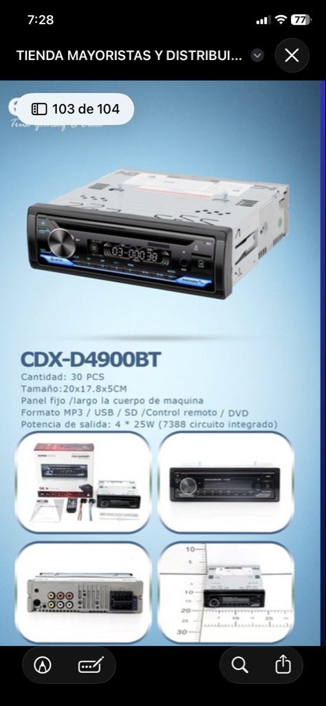Sony CDX-D4900BT negro