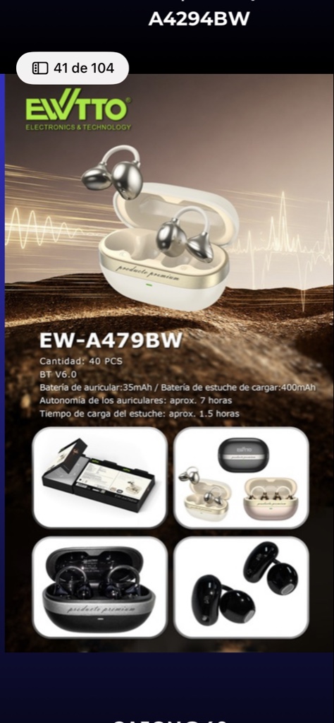 audifonos BT crema A479B