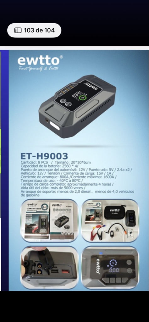 H9003 arrancador negro