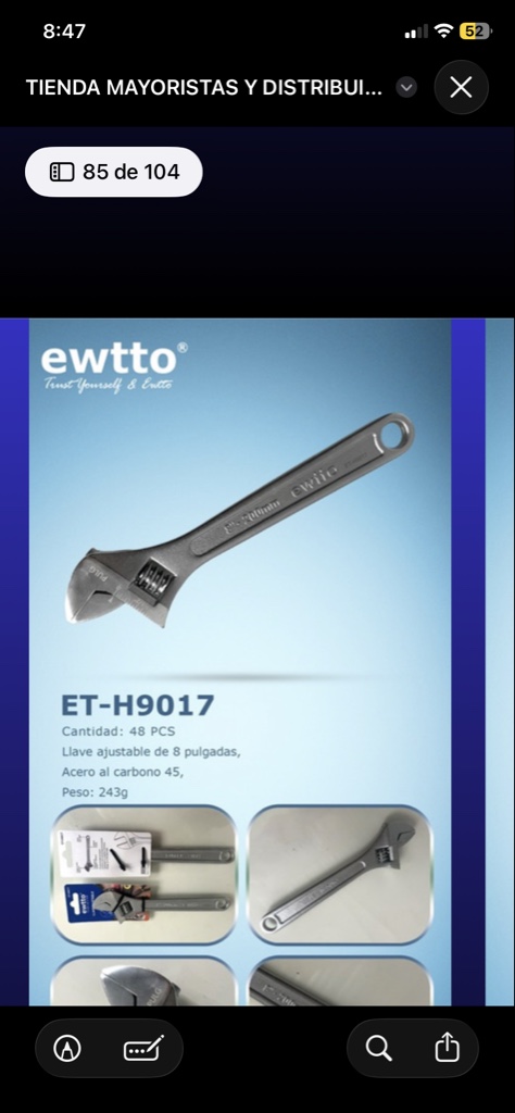 llave crece 8” H9017