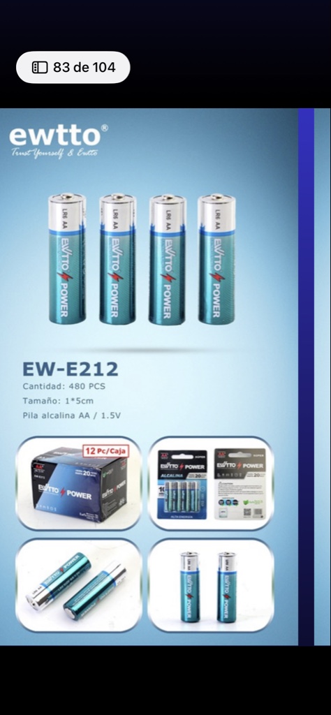 E212 Power pila AA