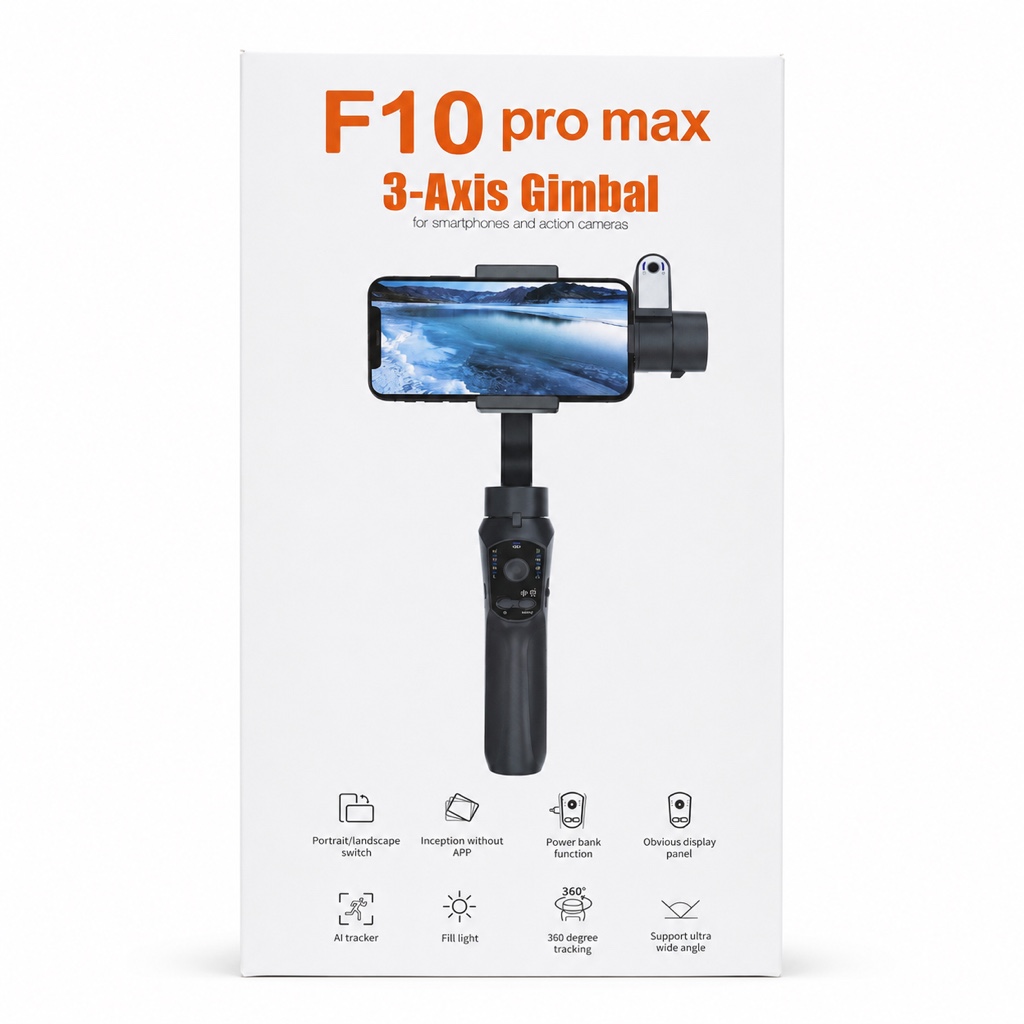 Estabilizador F10 Pro Max gimbal negro
