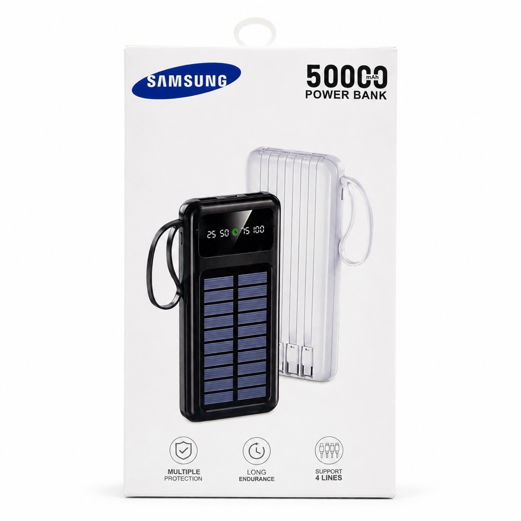 Samsung power bank 50000mAh negro panel solar