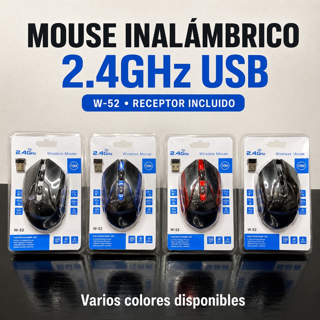 Mouse inalambrico W-52