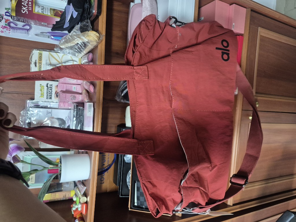 Alo bolso deportivo terracota y gris